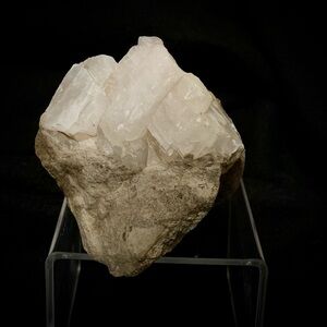 💎White Calcite Crystal Cluster on Matrix – 8.9 oz Natural Specimen